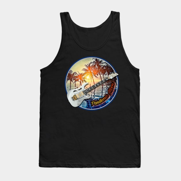 Pandemic Moon- Electric Sunset UNDERGLOW SERIES - Orange Glow Tank Top by Benjammin87